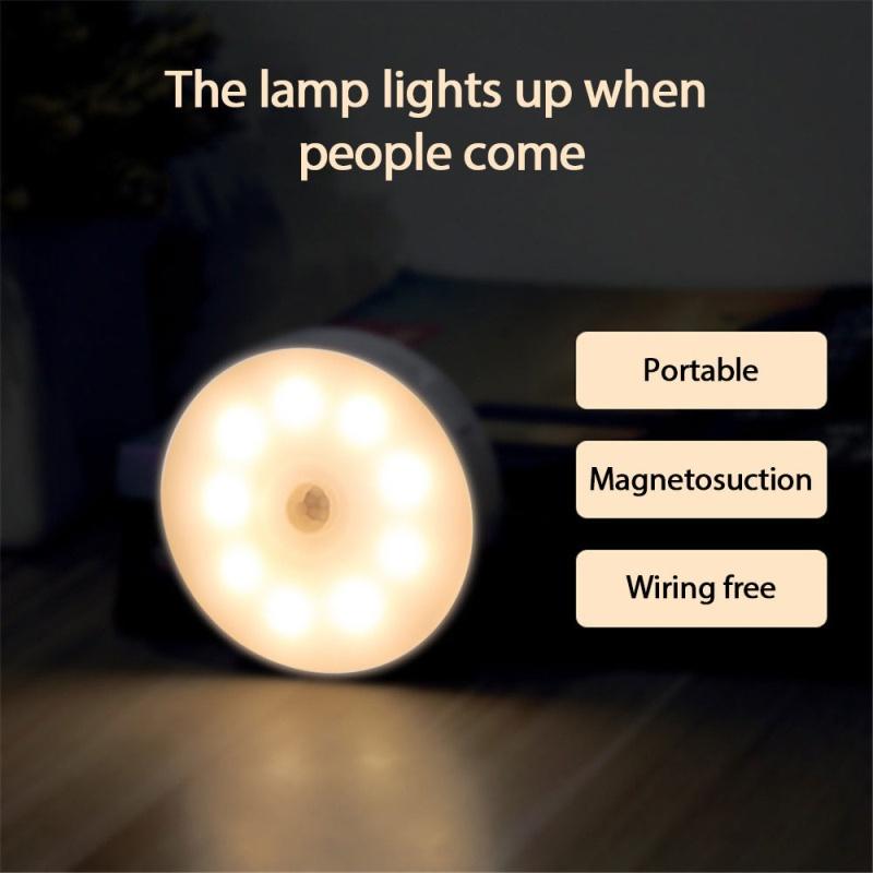 Oplaadbare LED (nacht) lamp met schemer- en bewegingssensor, Ophalen, Nieuw, Kunststof, Sensor