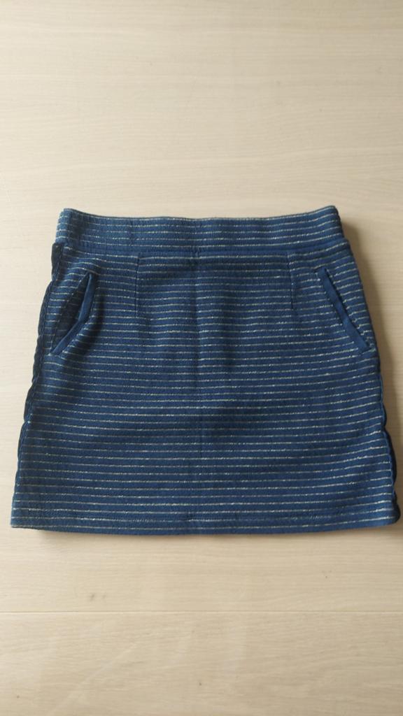 Blauwe gestreepte mini-rok, Kinderen en Baby's, Kinderkleding | Maat 152, Ophalen of Verzenden