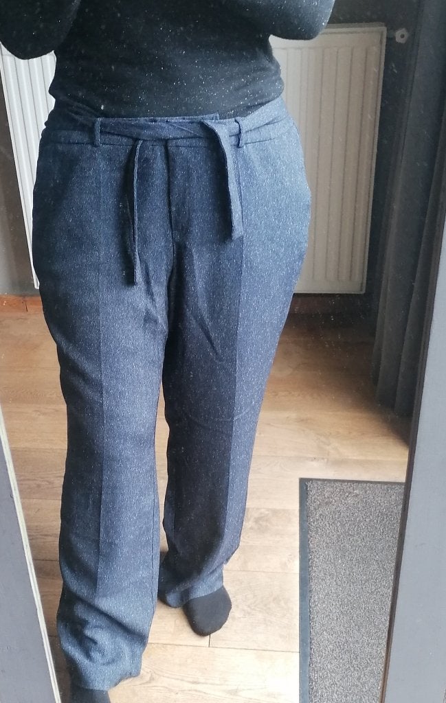 Pantalon lus grijs gekorreld Sixth Sense 48, Maat 46/48 (XL) of groter, Lang, Verzenden, Blauw