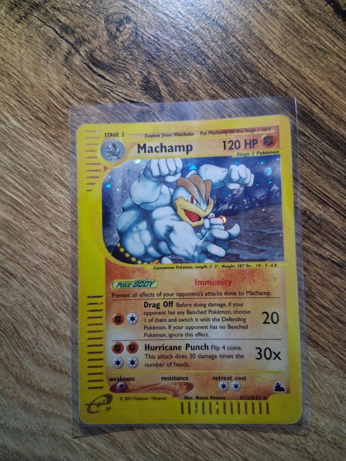 Machamp Pokémon Kaart - Holo Rare H15/H32, Ophalen of Verzenden, Nieuw, Losse kaart, Foil
