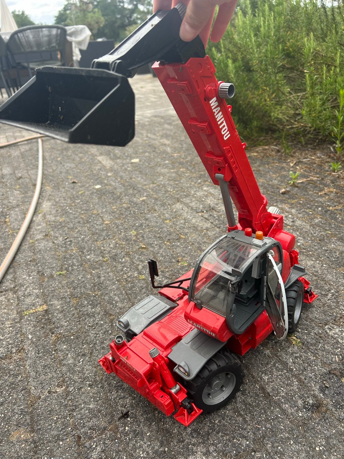Manitou MRT 2150+ Verreiker Speelgoedmodel, Ophalen of Verzenden, Gebruikt