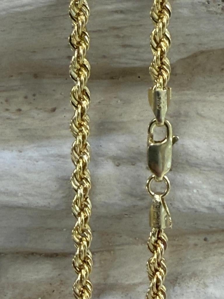 Gouden rope ketting 14kt, Ophalen, Www.bredajuwelier.nl, Nieuw, Www.bredajuwelier.nl
