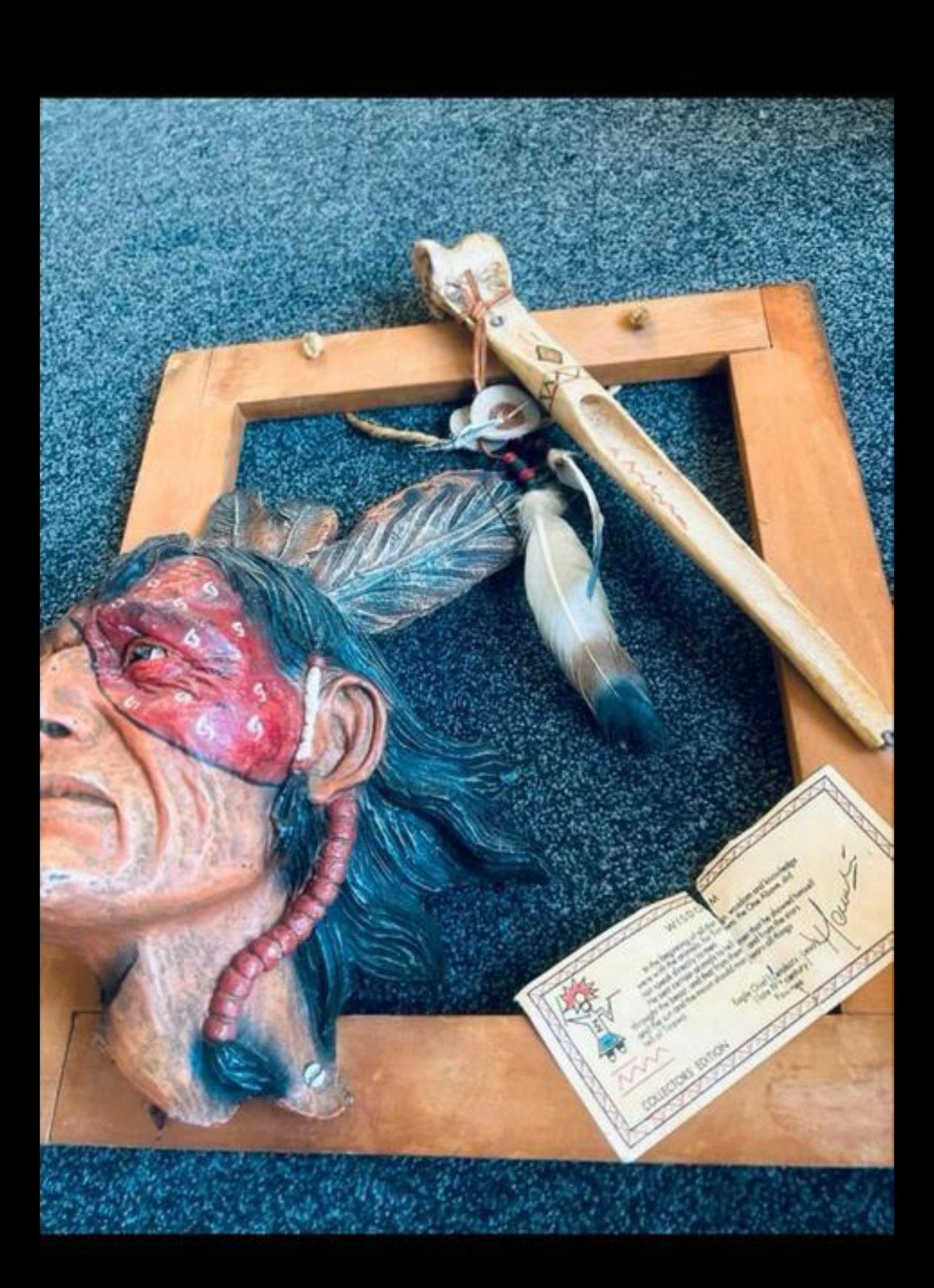 Mooi handgemaakte wandbeeld, Ophalen of Verzenden, Zo goed als nieuw
