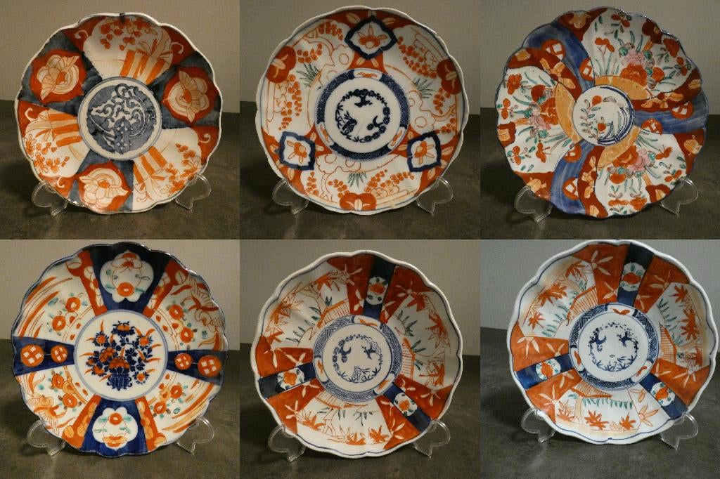 6x Imari bord - Japan - 19e eeuw [1581], Antiek en Kunst, Antiek | Porselein, Ophalen