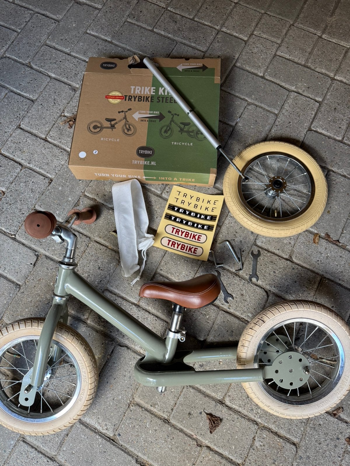 Tribike loopfiets, Ophalen, Gebruikt