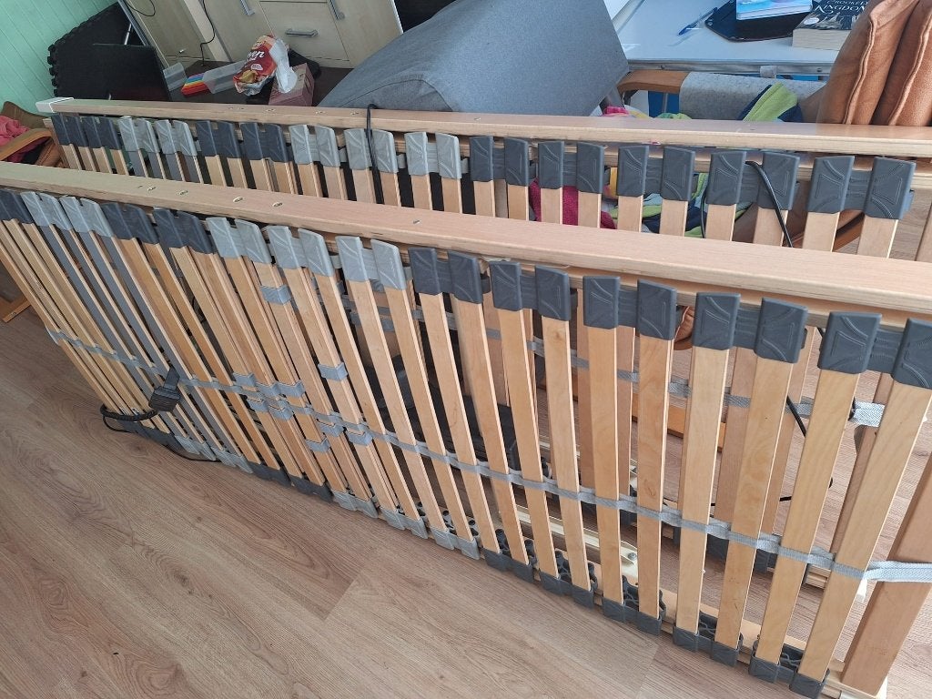 Lattenbodems 2x 80 cm, Ophalen, Eenpersoons, Zo goed als nieuw, 80 cm