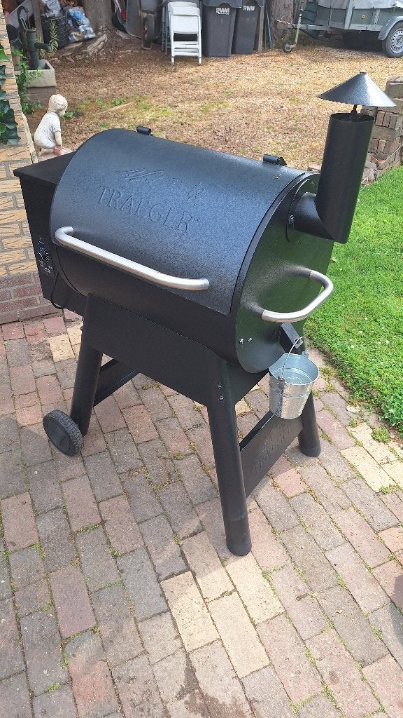 pellet barbecue Traeger pellet grill, Tuin en Terras, Houtskoolbarbecues, Ophalen, Gebruikt, Traeger, Met accessoires