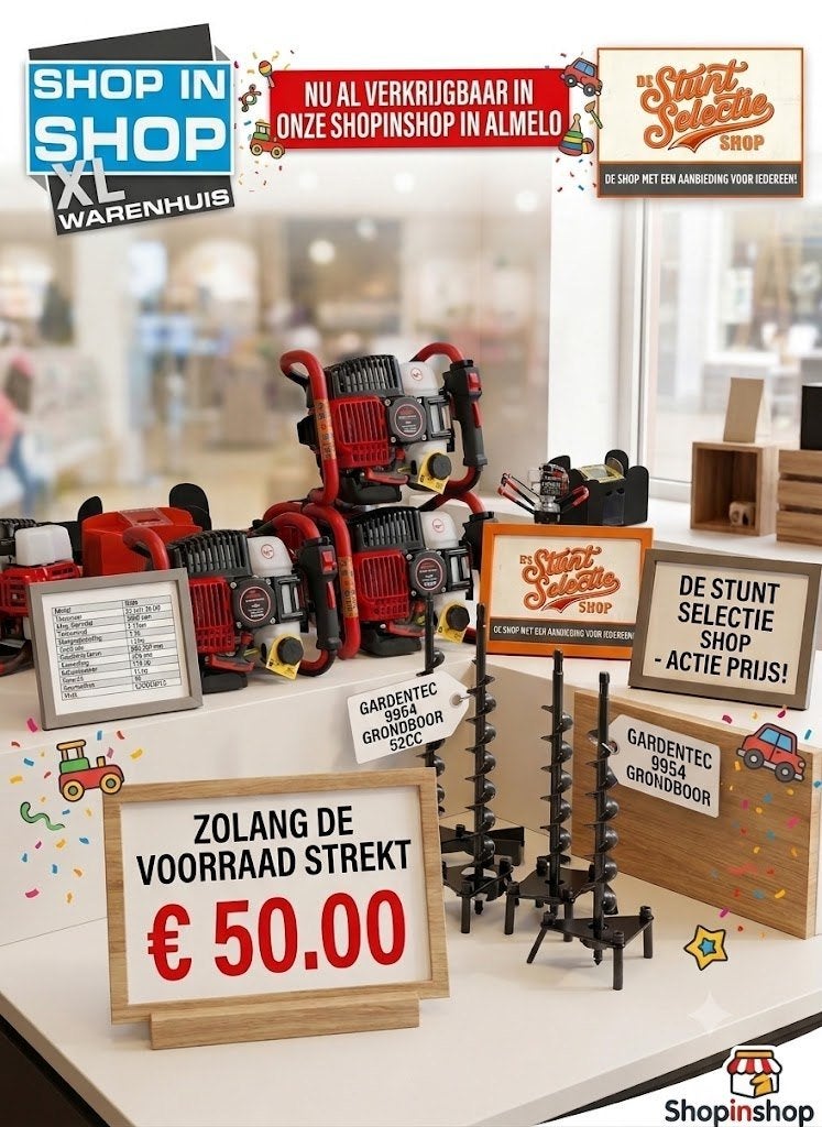 Grondboor zolang de voorraad strekt!, Ophalen of Verzenden, Nieuw, 600 watt of meer, Overige typen