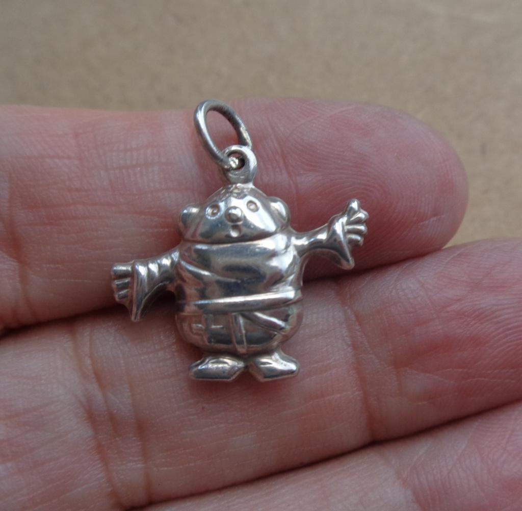 zilveren vintage bedel father charm [385], Overige merken, Verzenden, Zo goed als nieuw, 1 bedel