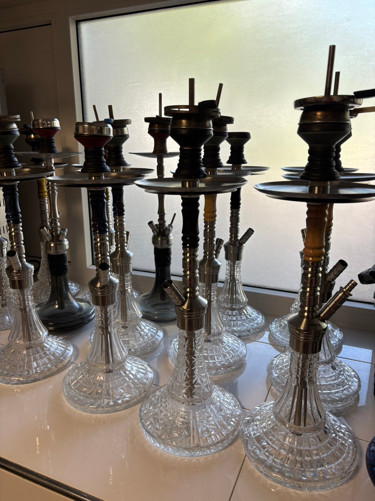 Shisha waterpijp hookah compleet met accessoires, Ophalen, Gebruikt, (Water)pijp