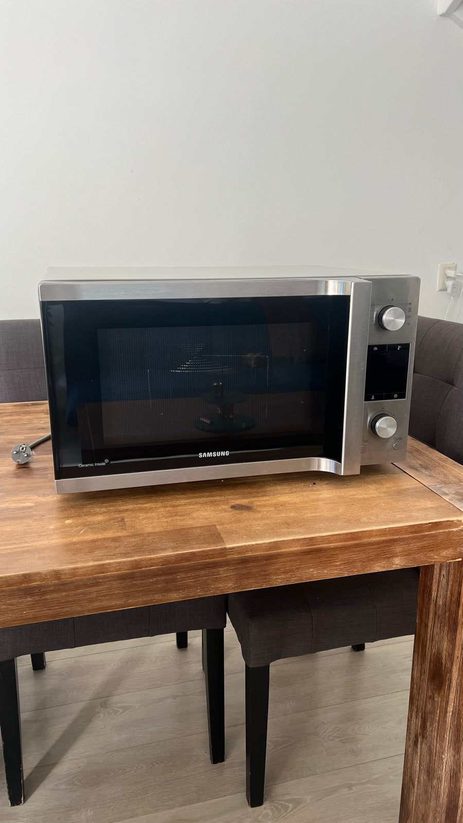 Samsung MC457TGRCSR Combimagnetron, Ophalen, Combimagnetron, 60 cm of meer, Grill