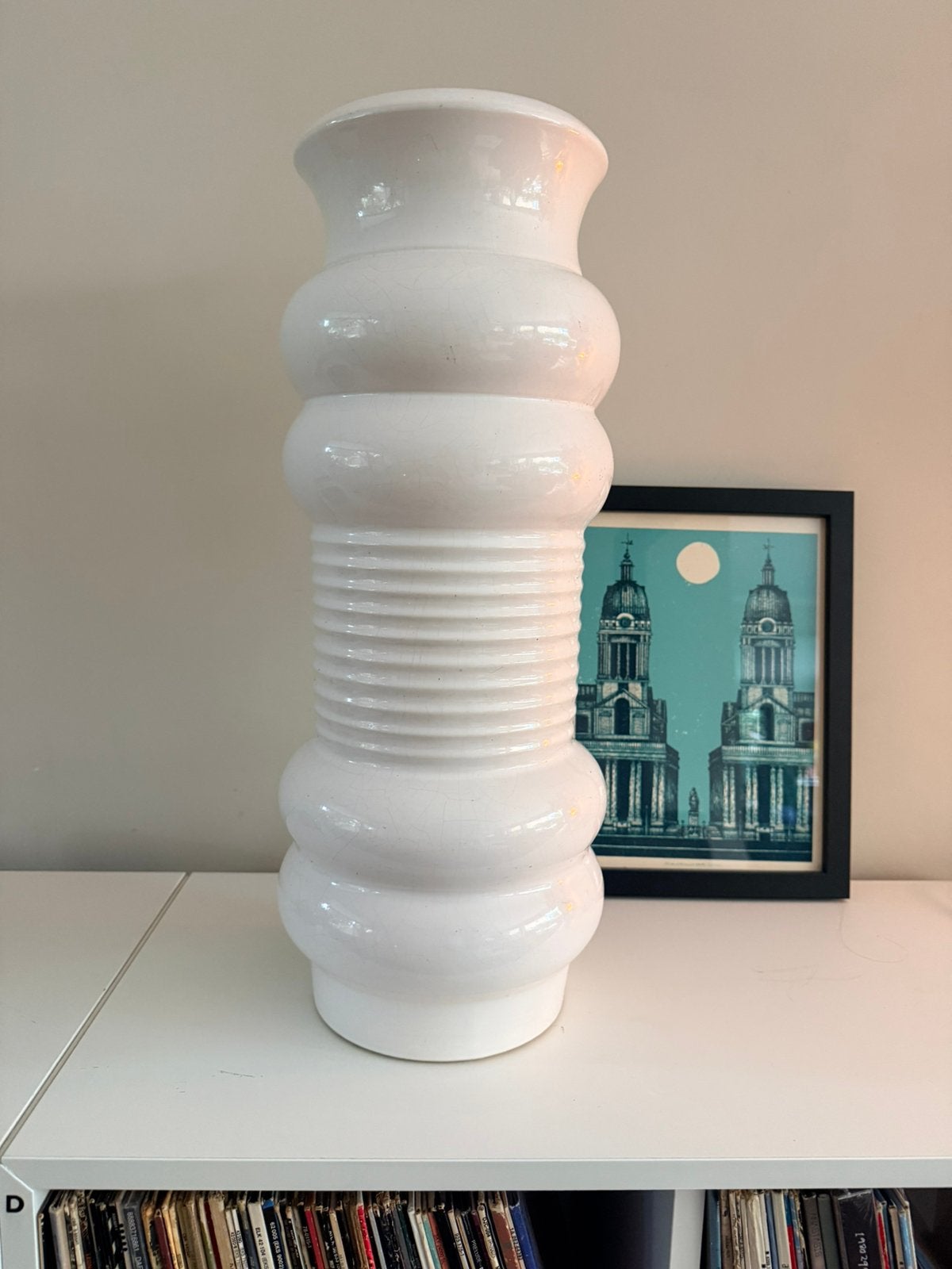 Grote Vintage design AK (Alfred Klein) Keramik vaas, Ophalen, Overige kleuren, Glas