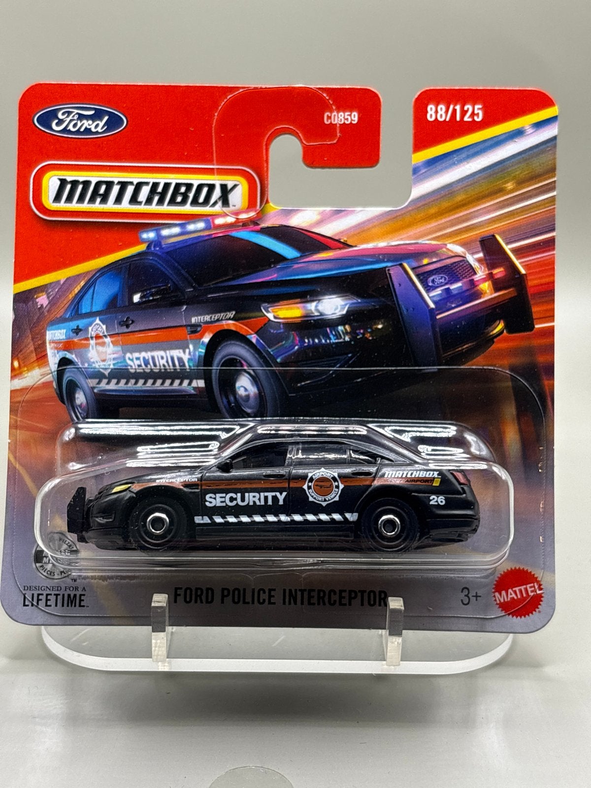 Matchbox Ford Police Interceptor - Nieuw in verpakking, Auto, Nieuw, Ophalen of Verzenden, Mattel