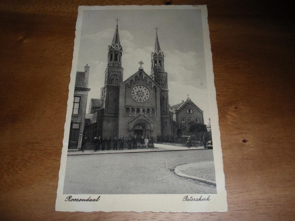 ( enkel verzenden ) Roosendaal Paterskerk Kerk, Verzenden, 1920 tot 1940, Ongelopen, Noord-Brabant