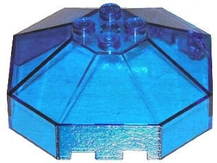 Lego Trans-Dark Blue Windscreen 6 x 6 x 2 Octagonal Canope, Kinderen en Baby's, Speelgoed | Duplo en Lego, Gebruikt, Lego, Ophalen of Verzenden