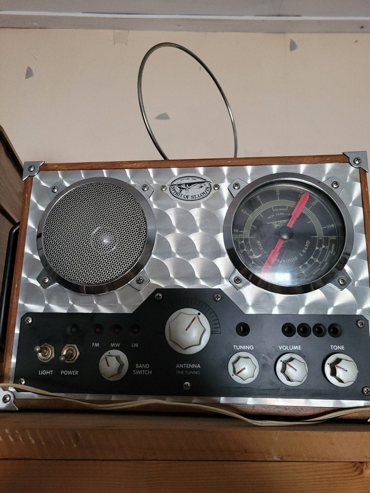 Vintage 'Spirit of St. Louis' Radio - FM/MW/LW, Audio, Tv en Foto, Radio's, Ophalen of Verzenden, Gebruikt, Radio