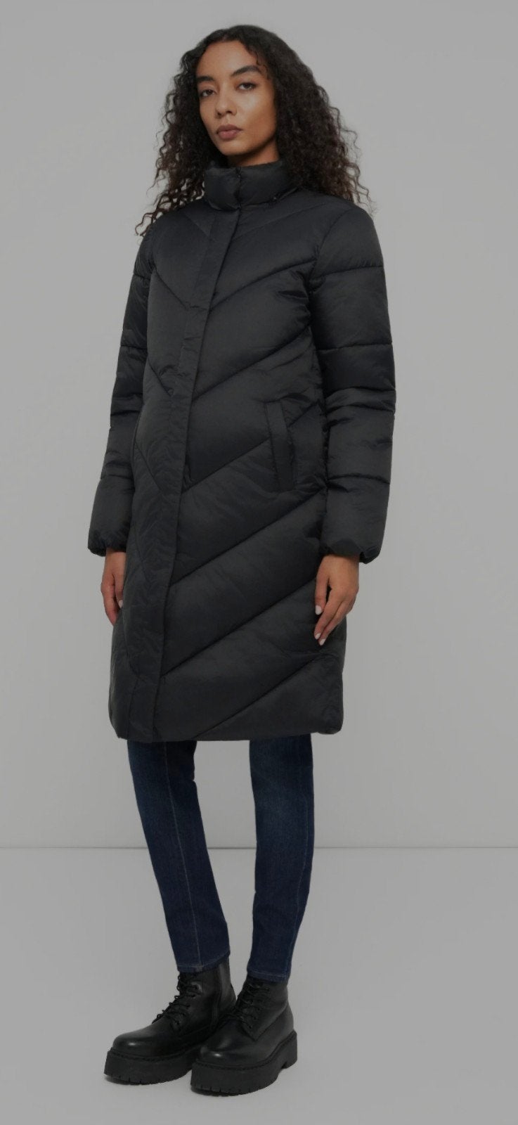 ONLY Maternity gewatteerde zwangerschapsjas met draagfuncti, Kleding | Dames, Maat 38/40 (M), ONLY Maternity, Zwart, Ophalen of Verzenden