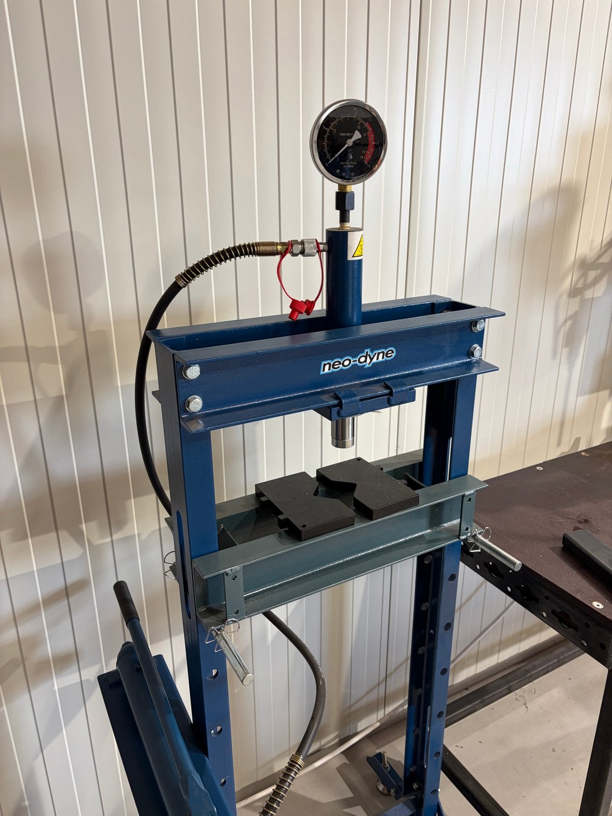 12t Hydraulische Werkplaatspers met Manometer, Doe-het-zelf en Verbouw, Ophalen, Nieuw