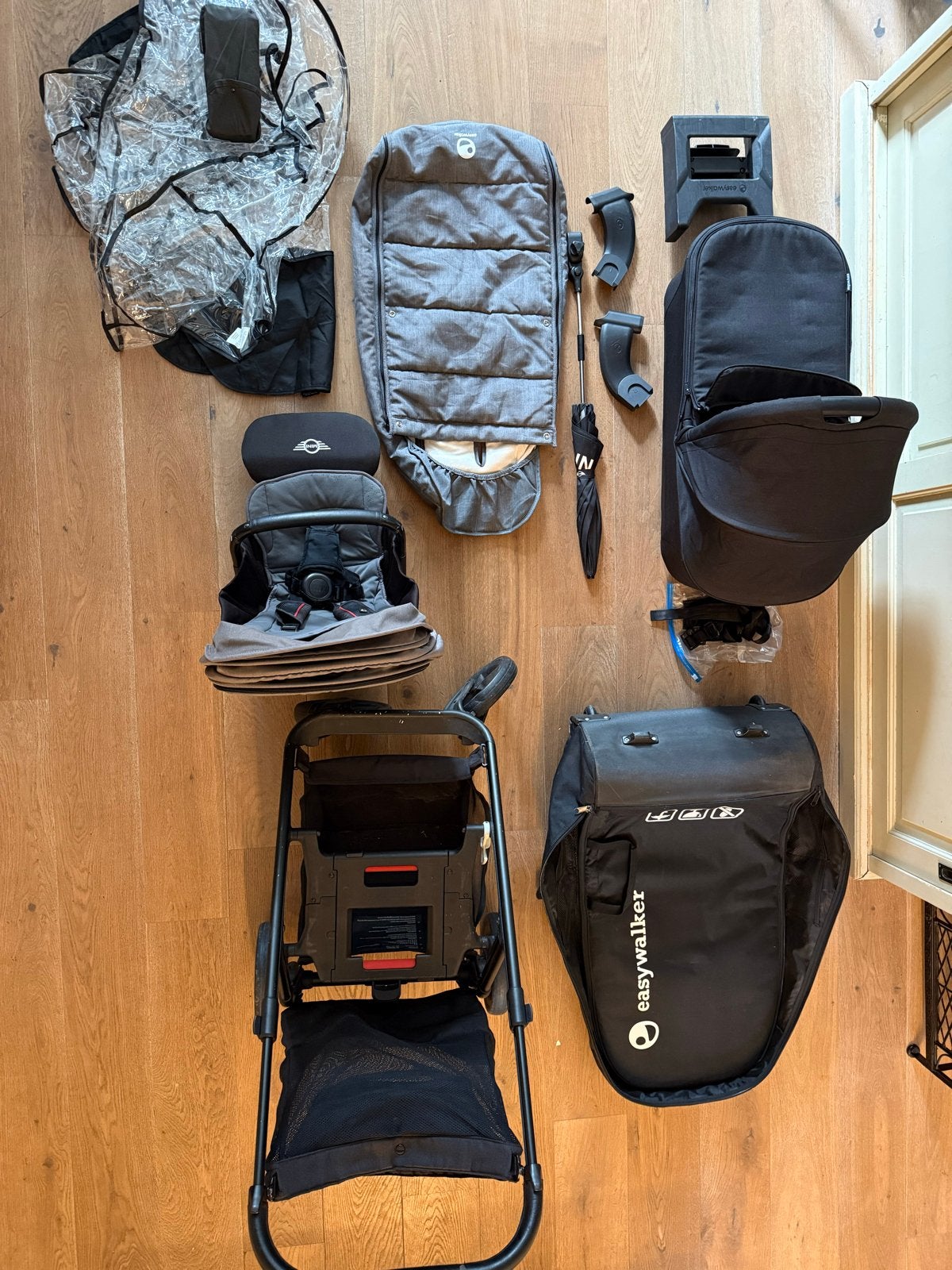 Easywalker Mini Kinderwagen met complete set toebehoren, Gebruikt, Combiwagen, Met reiswieg, Ophalen