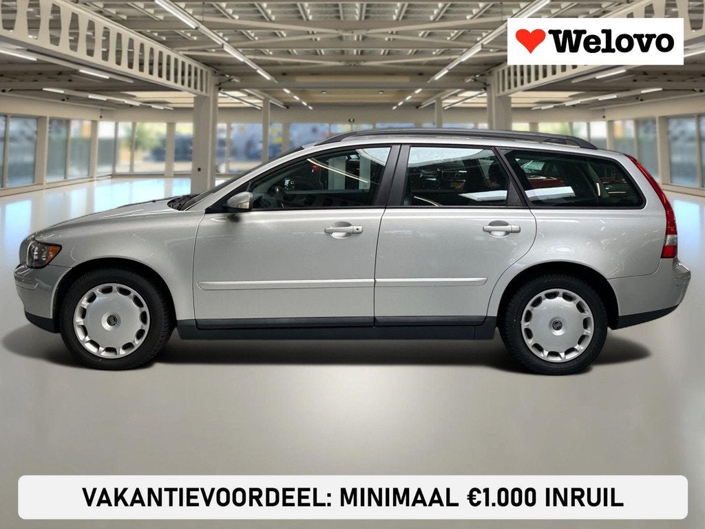 Volvo V50 2.4i Summum Incl. BTW dealer onderhoud, leder, ele, Voorwielaandrijving, 1362 kg, Gebruikt, Zwart