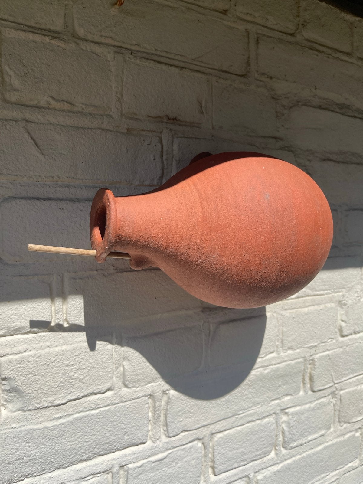 Terracotta Vogelhuisje - Handgemaakt en Uniek, Ophalen of Verzenden, Gebruikt
