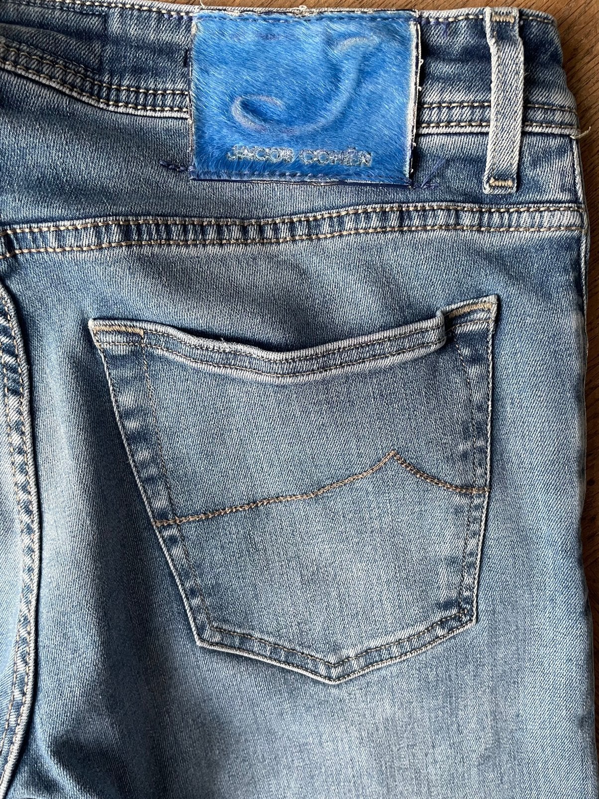 Jacob Cohen J622C jeans maat 34, Ophalen of Verzenden, Gedragen, Blauw, W33 - W34 (confectie 48/50)