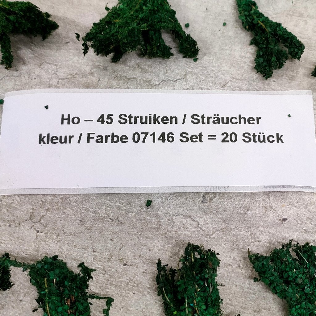 modeltrein  Ho – 45 Struiken kleur 07146, Overige merken, Gelijkstroom, Natuur, Nieuw