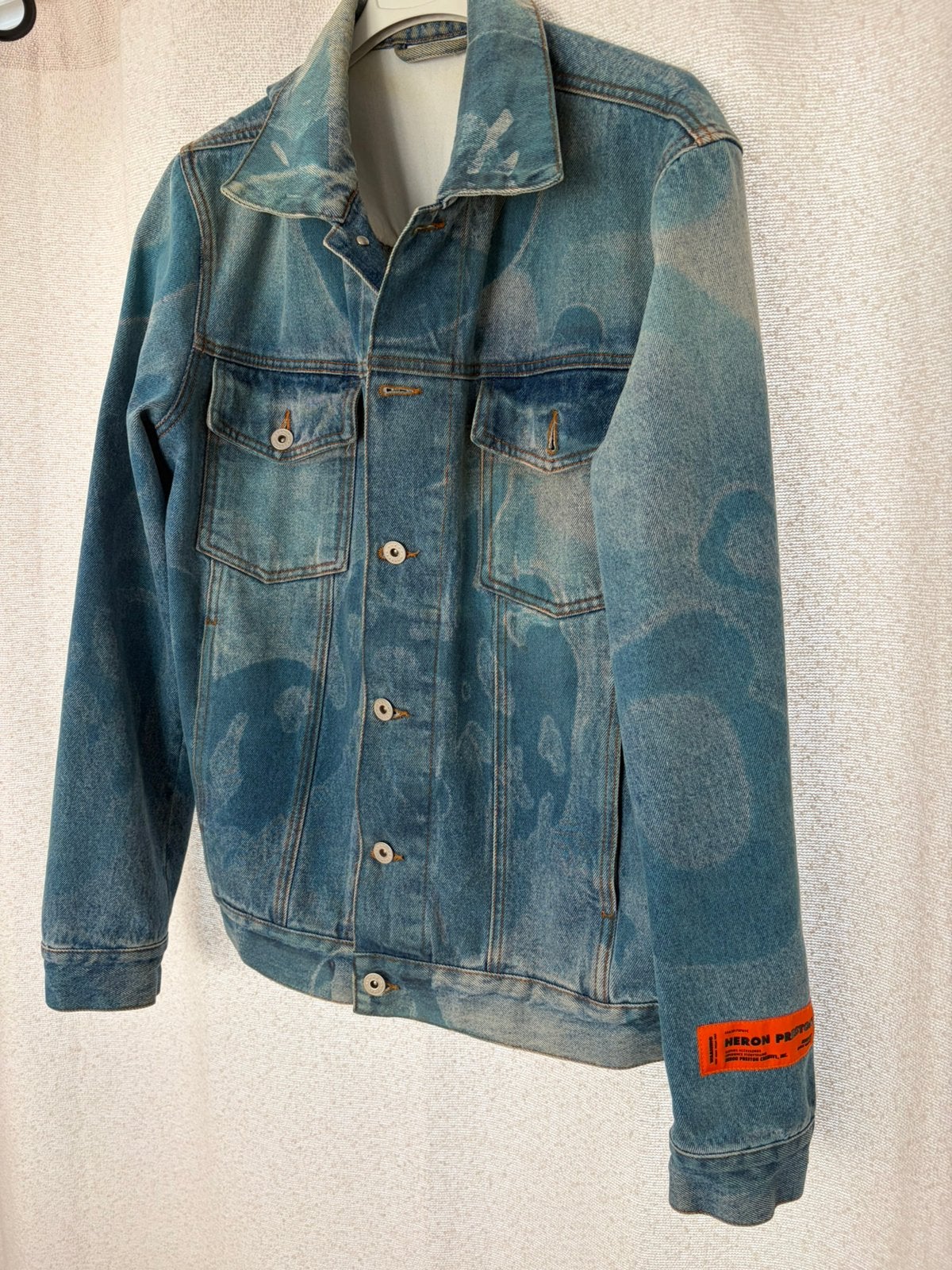 Heron preston jas, Kleding | Heren, Jassen | Zomer, Ophalen of Verzenden, Zo goed als nieuw, Maat 46 (S) of kleiner, Zwart