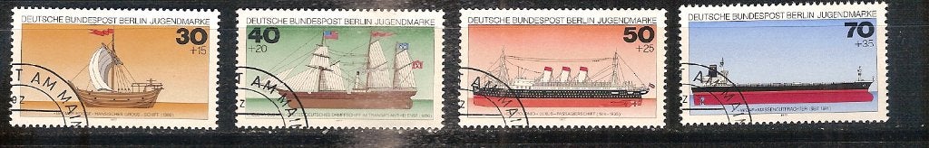 Boten Berlijn 544-547, Ophalen of Verzenden, Gestempeld, Overige thema's