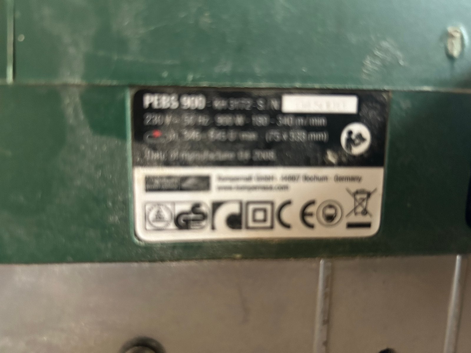 Parkside PEBS 900 A1 Bandschuurmachine en PEH30 Schaafmachin, Doe-het-zelf en Verbouw, Ophalen, Gebruikt, 600 tot 1200 watt, Bandschuurmachine