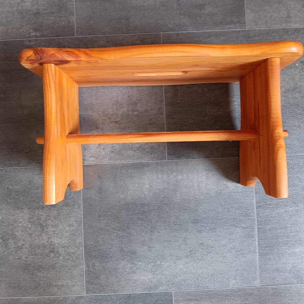 Houten krukje met koeienprint - Zwartbont, Hout, Meerkleurig, Ophalen of Verzenden, Landelijk
