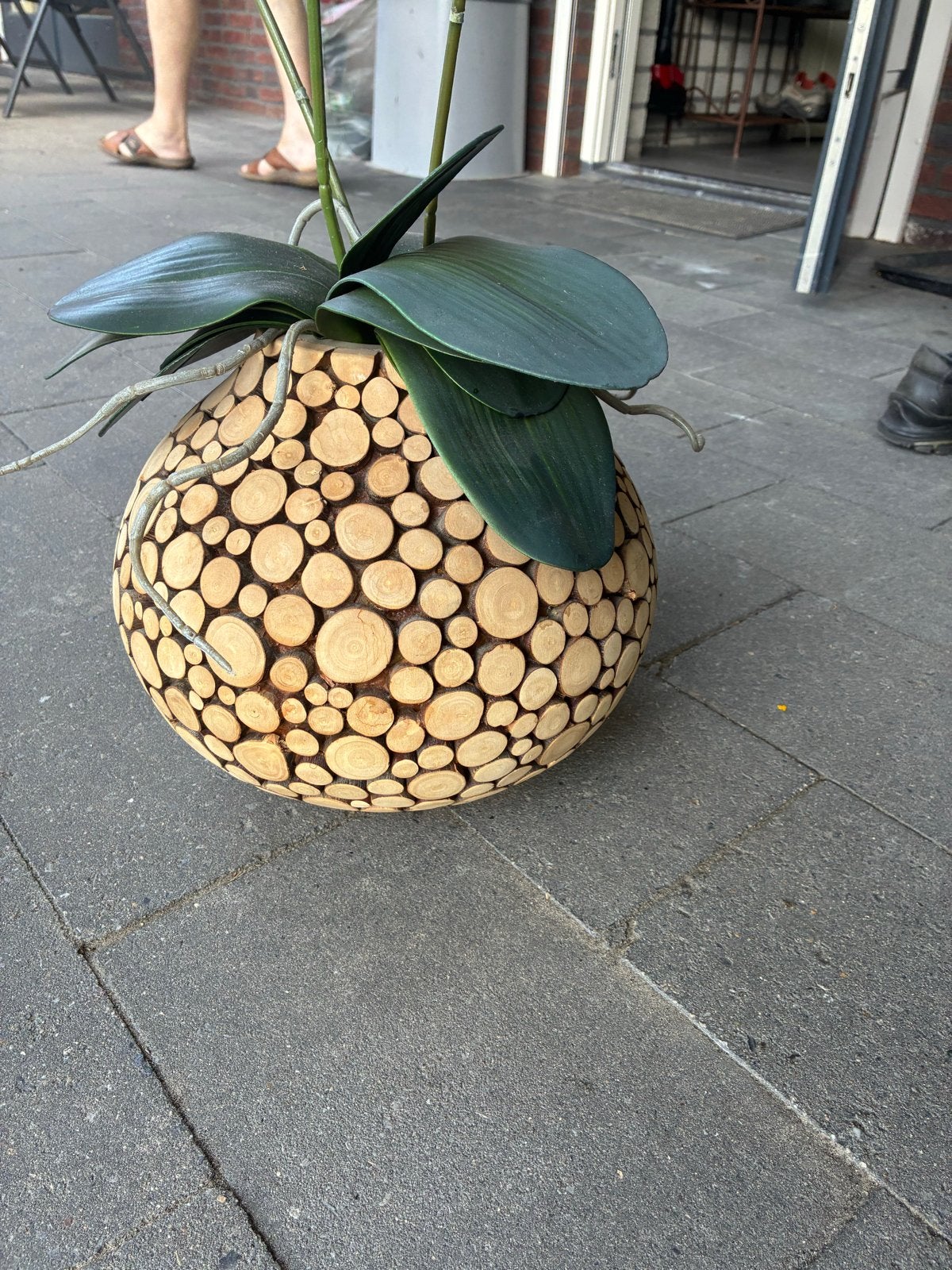 bloempot 30 cm  van kurk, 25 tot 40 cm, Overige materialen, Rond, Binnen