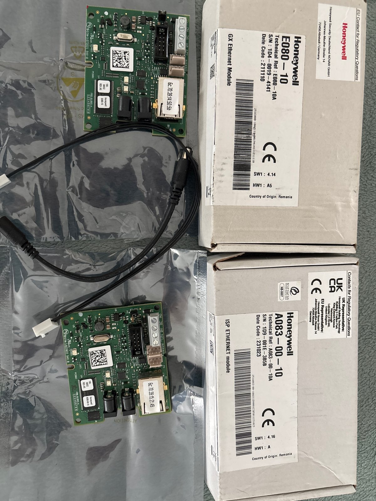 Honeywell E080-10 & A083-00-10 Ethernet Modules, Ophalen of Verzenden, Nieuw