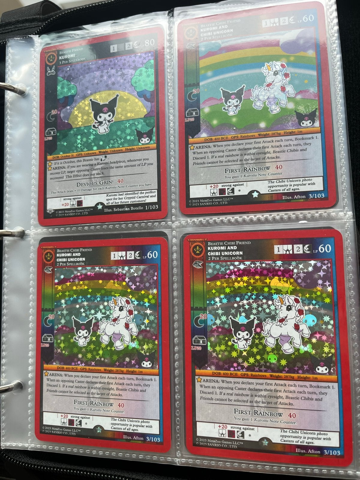MetaZoo Cryptid Nation: Kuromi's Cryptid Carnival Kaarten, Ophalen of Verzenden, Zo goed als nieuw, Meerdere kaarten, Foil
