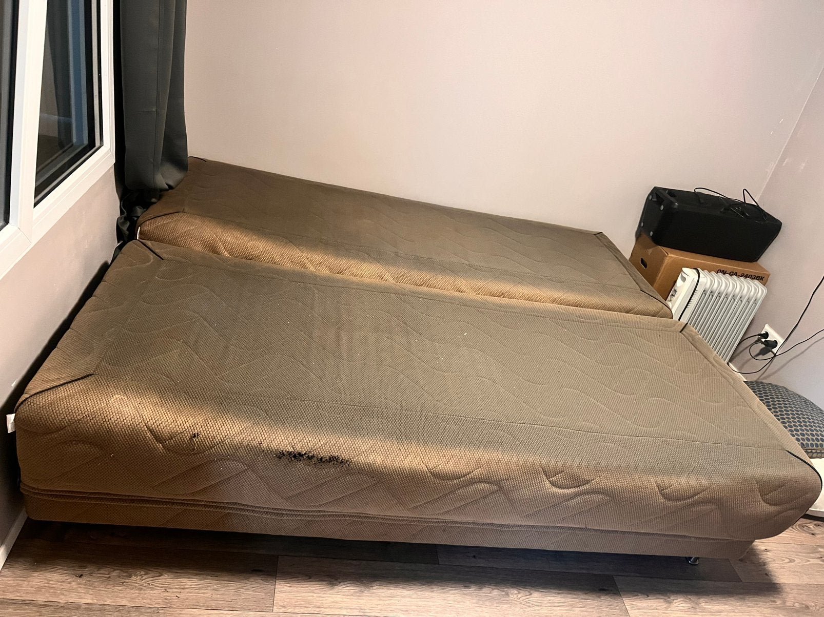 Gratis Swiss Sense boxspring elektisch verstelbaar, Ophalen, Gebruikt, Tweepersoons, 180 cm