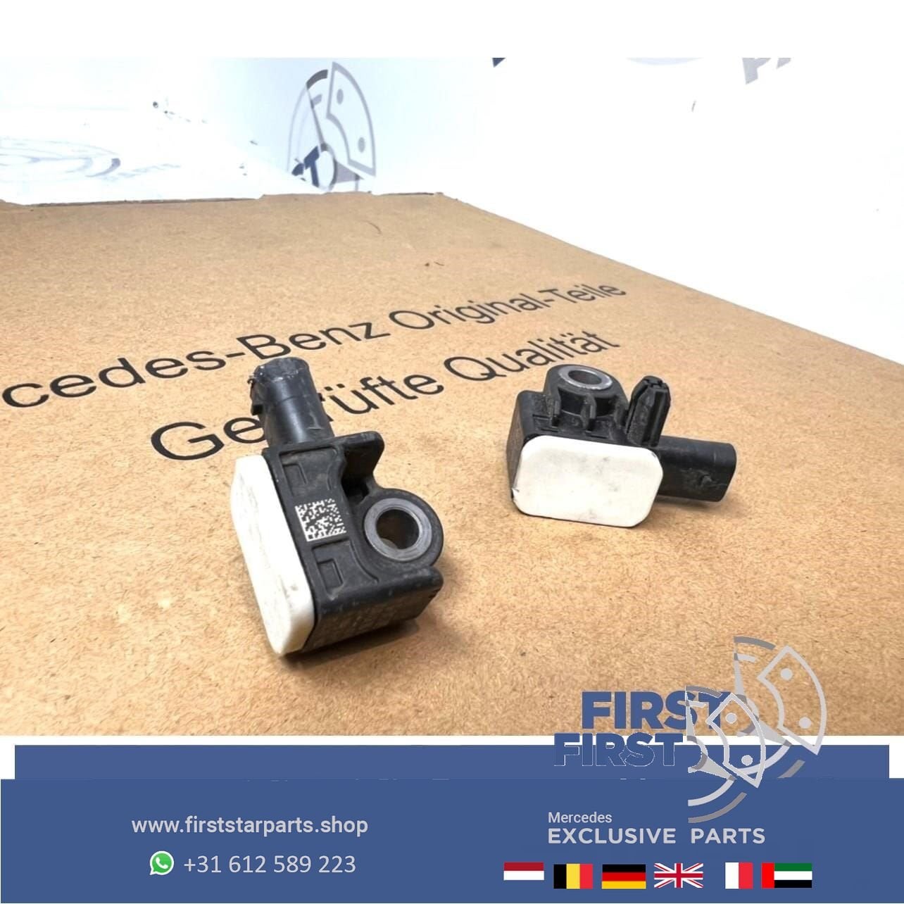 A1668210151 AIRBAG CRASH SENSOREN SET Mercedes W176 A W246 B, Auto-onderdelen, Gebruikt, -, Ophalen of Verzenden, -
