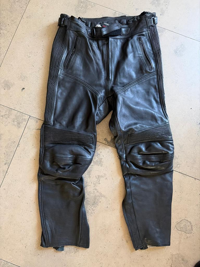 Leren motorbroek Lookwell maat 54/34-XL, Motoren, Kleding | Motorkleding, Ophalen, Tweedehands, Heren, Broek | leer