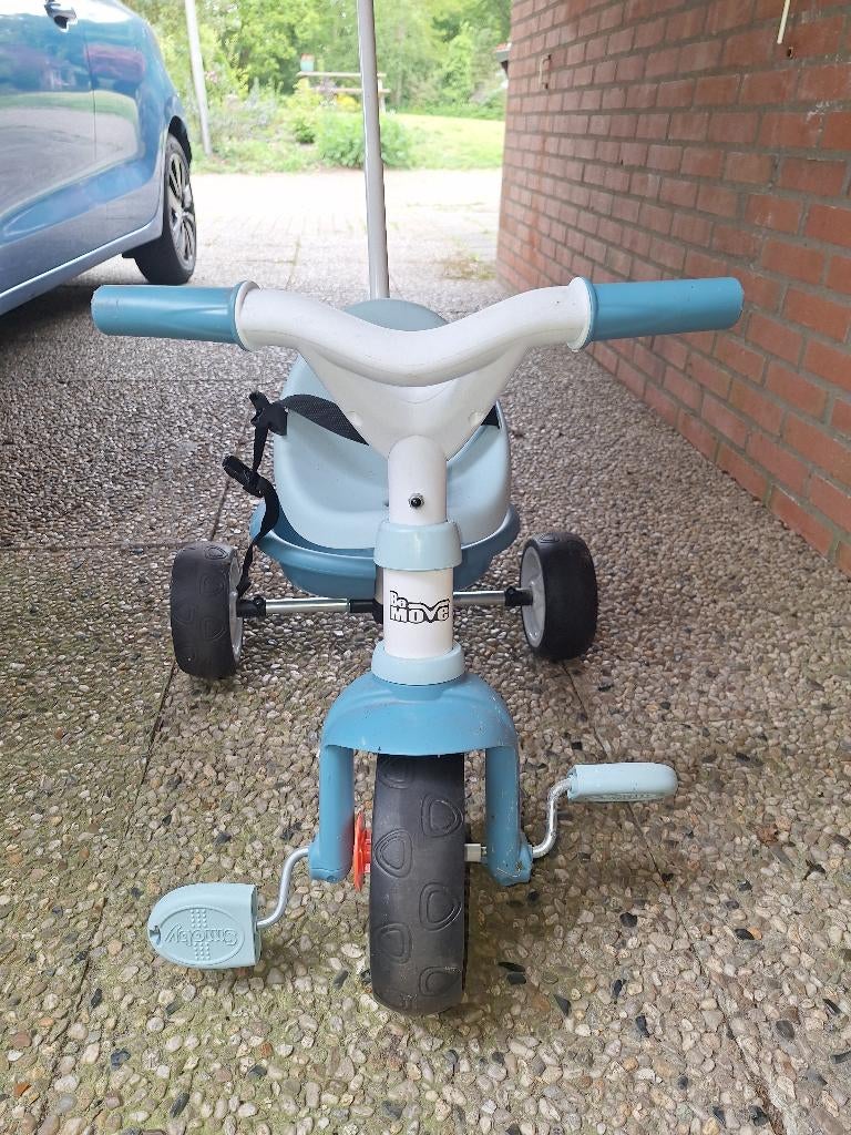 Smoby duwfietsje met gordeltje en duwstang, Ophalen, Gebruikt, Overige typen