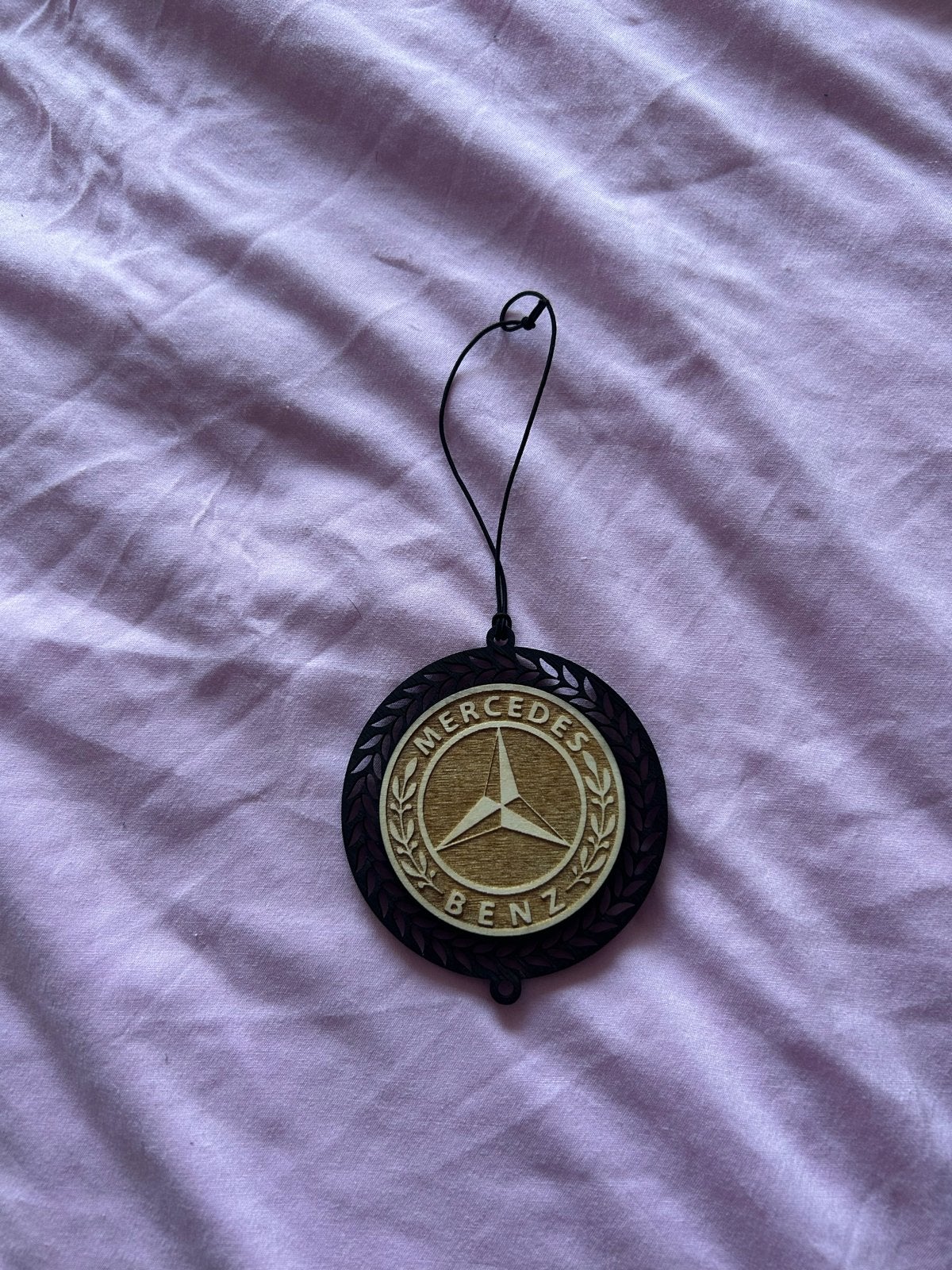Houten Mercedes-Benz logo voor binnenspiegel, Ophalen of Verzenden, Nieuw