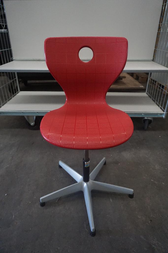 V/S bureaustoel bureaukruk kruk werkkruk | €10,- per stuk, Huis en Inrichting, Bureaustoelen, Gebruikt, Bureaustoel, Rood, Ophalen of Verzenden