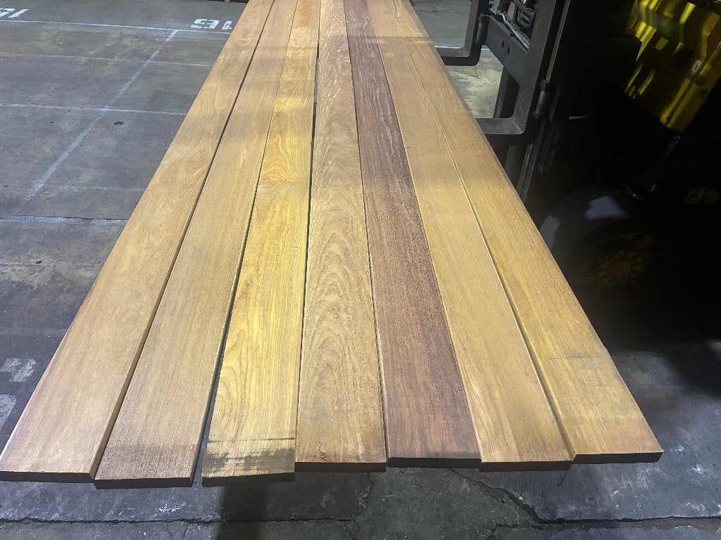 Hardhouten Vlonderplanken Cumaru 25x142mm € 4,42 per m1, Tuin en Terras, Ophalen, Nieuw, Hout