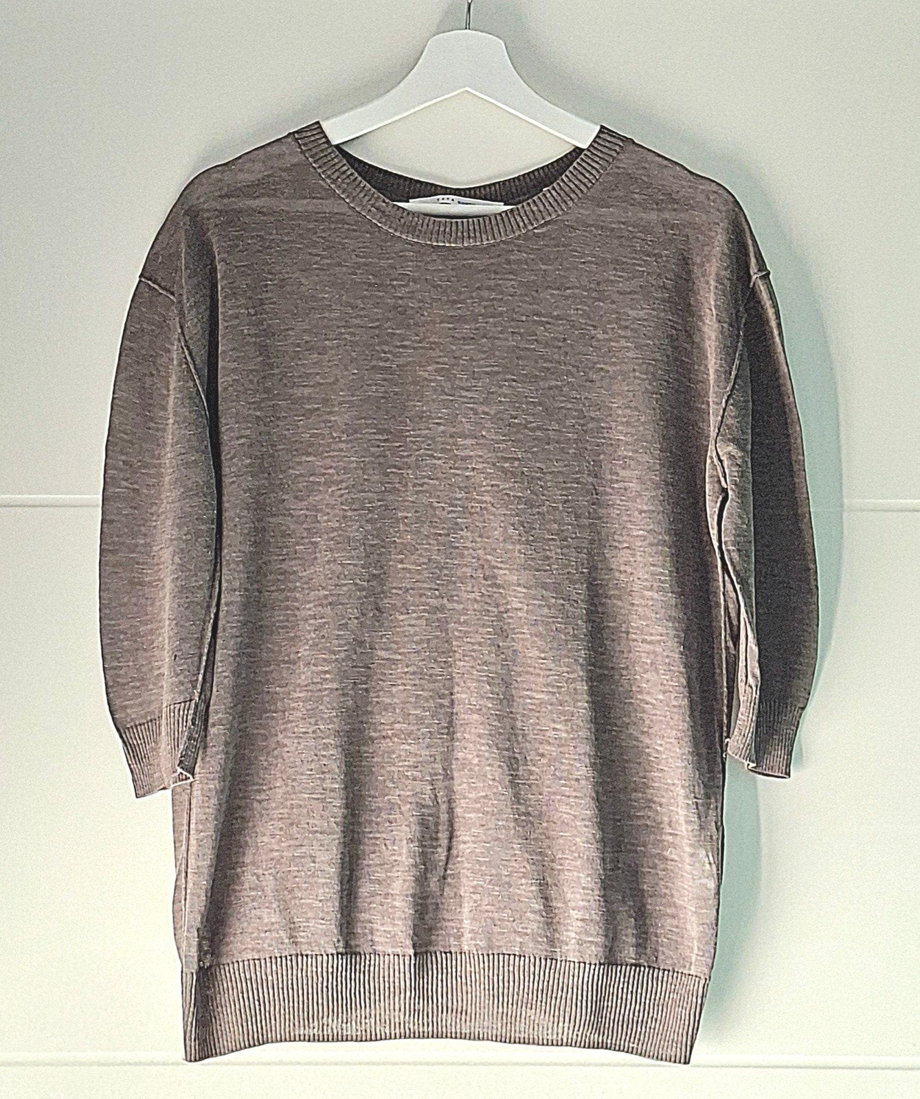 Yaya top (knoopjes rug) maat S | Khaki-Groen | Katoen linnen, Ophalen of Verzenden, Zo goed als nieuw, Korte mouw, Yaya
