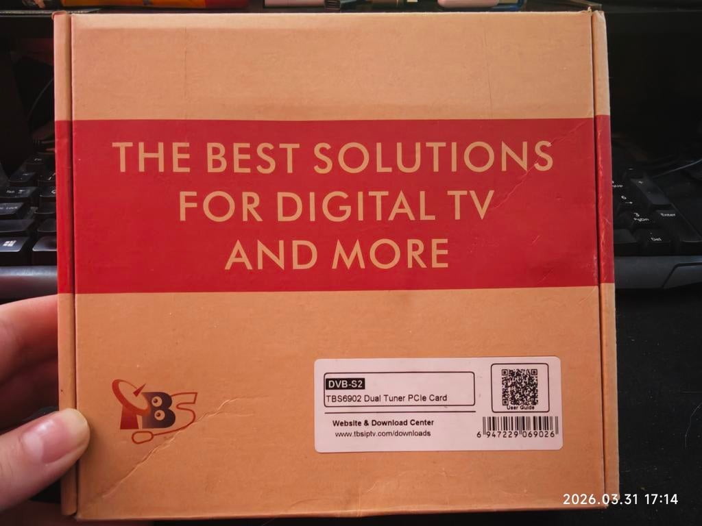 TBS6902 DVB-S2 Dual Tuner PCIe Kaart, Ophalen, Nieuw