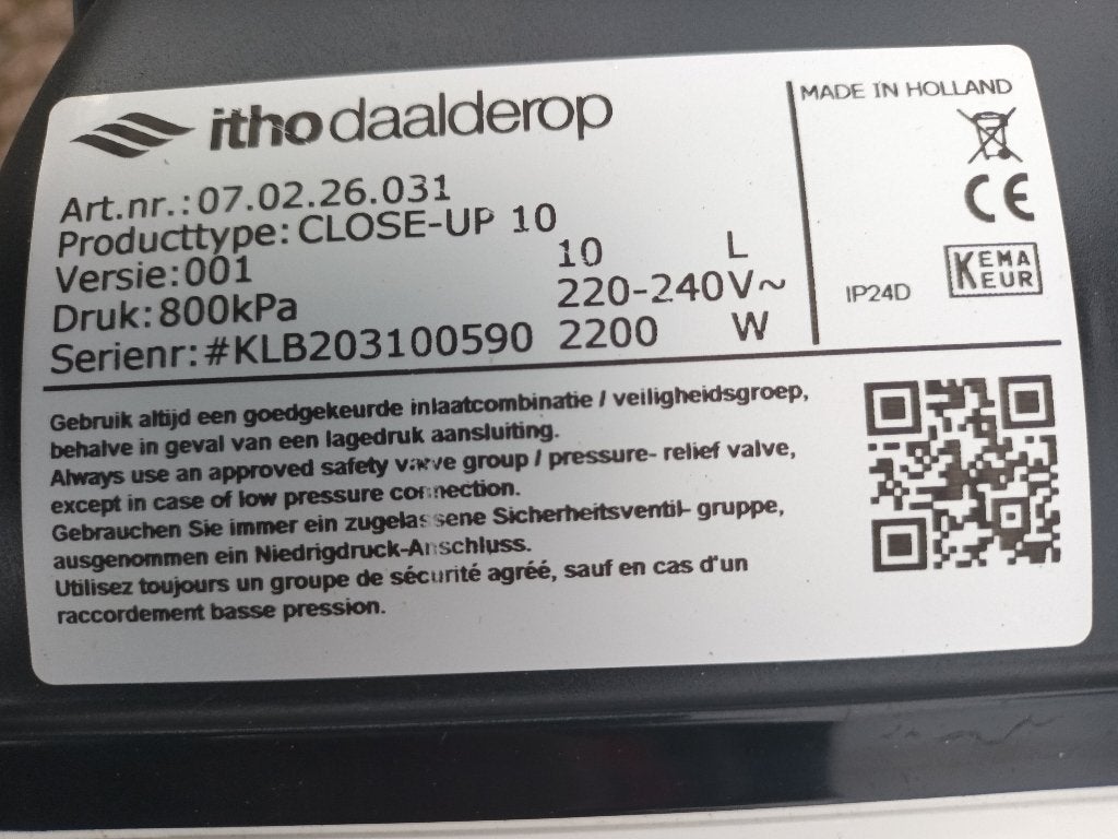 keuken boiler, Ophalen, Gebruikt, Boiler, Minder dan 3 jaar oud