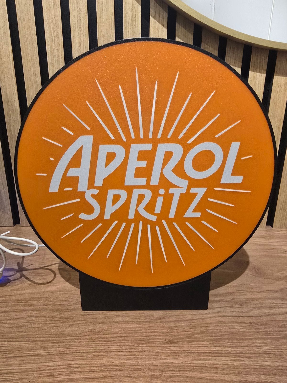 Aperol Spritz LED Lichtreclame, Huis en Inrichting, Ophalen of Verzenden