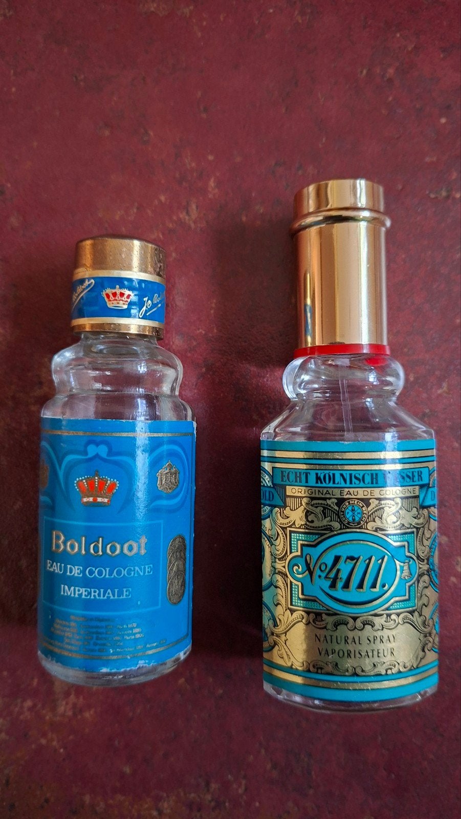 Vintage parfums 4711 en Boldoot, Ophalen of Verzenden, Parfumfles, Gevuld
