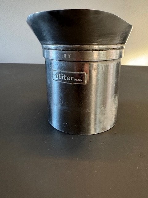 Antieke maatbeker 1 Liter, Antiek en Kunst, Ophalen of Verzenden