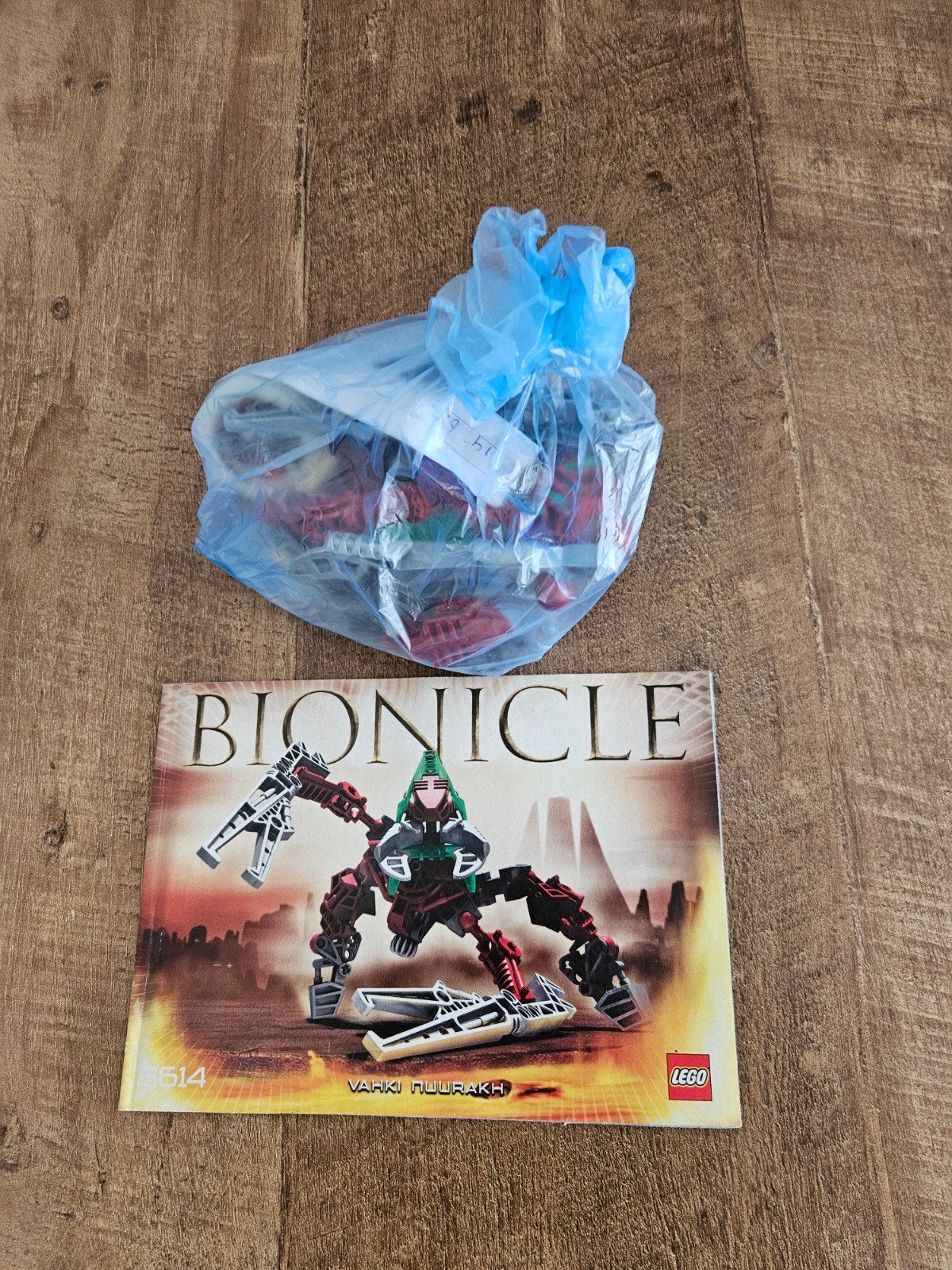 Lego Bionicle 8614 Vahki Nuurakh met instructieboekje, Gebruikt, Bionicle, Lego, Inclusief instructies