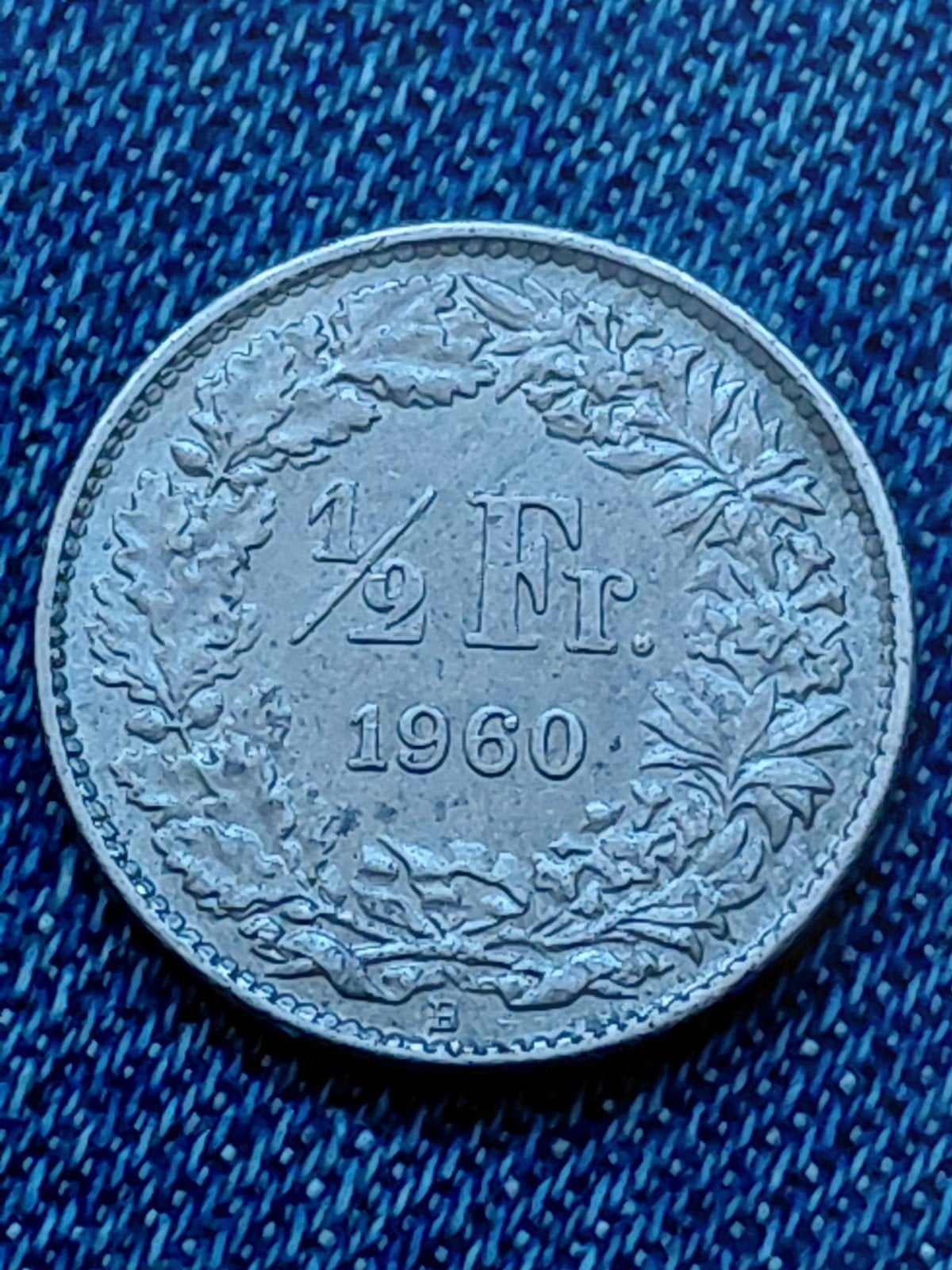 Zwitserland 1/2 Franc 1960 - Zilver, Verzenden, Overige landen, Losse munt, Zilver