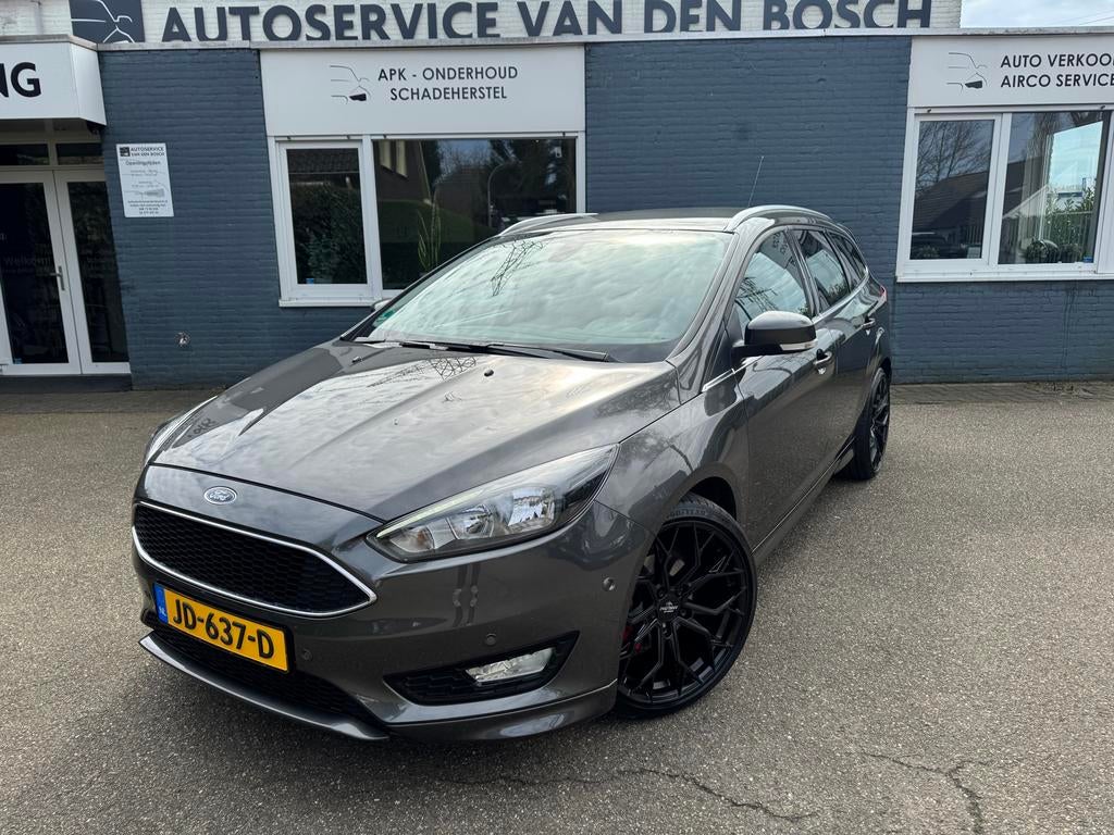 Ford Focus ST Line 1.0 Ecoboost 125pk 2016 Grijs, Auto's, Ford, Origineel Nederlands, Handgeschakeld, 1216 kg, 3 cilinders